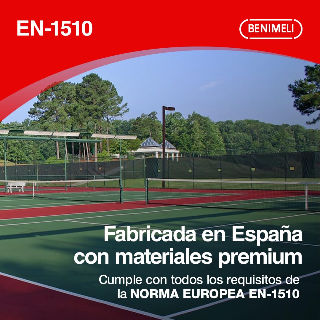 Red Tenis Profesional - Red Juego de Tenis en Casa y Playa, 12.80x1.07M, Cumple Norma EN-1510, Antidesgaste, Redes Juego Tenis para Entrenar y Competir en Tenis