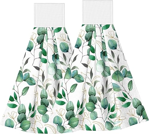 Miniatura 10 de Toallas de mano retro de los años 70 para cocina, diseño de margaritas, estilo bohemio, de secado rápido, con lazo, 2 unidades, para baño, baño,