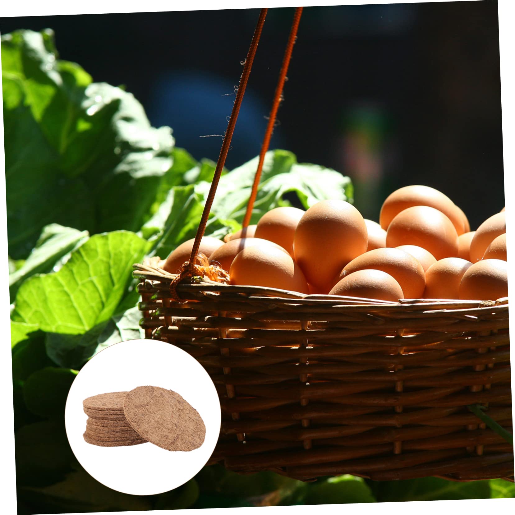 Angoily 12 Piezas Estera de de pájaro Suministros de Cangrejo ermitaño nidales para Palomas Accesorios para nidos de Aves Accesorio de cría de Aves Estera de Huevos de pájaro Manual