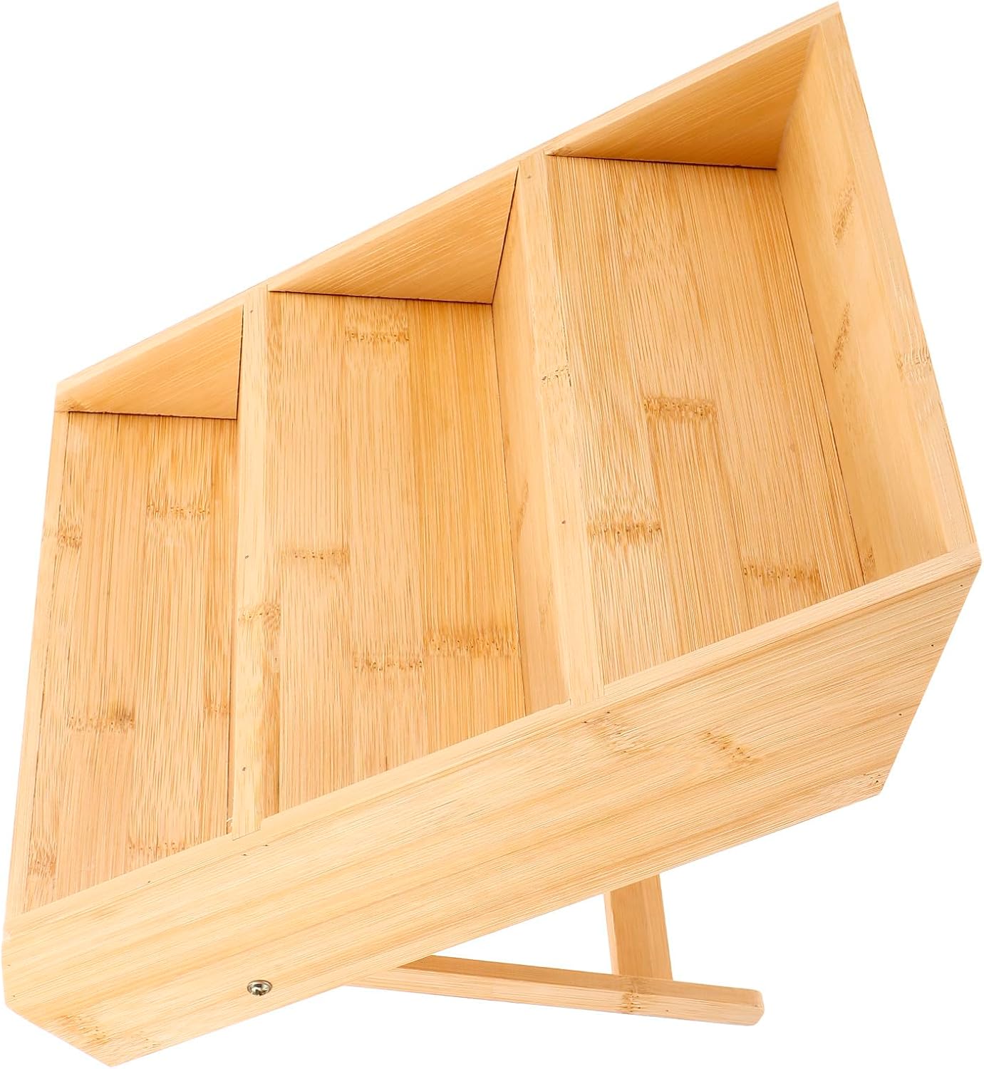 VALICLUD Spice Rack Organizer 3-tier Seasoning Storage Shelf Wooden Condiment Rack for Kitchen Cabinet Countertop Storage