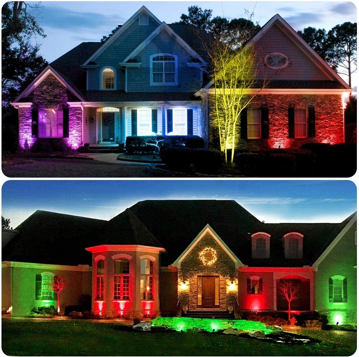 🔥 Crazy Deals DOREIO Low Voltage LED Landscape Lights 10W RGB Color Changing Outdoor Landscape Lighting Landscape Spotlights IP66 Waterproof 12V-24V for Outside Yard Garden Decorative(10Pack)