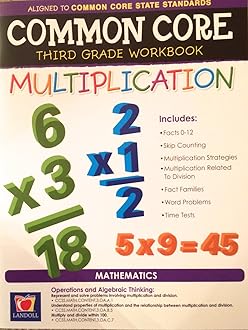 Common Core Multiplication Third Grade Workbook