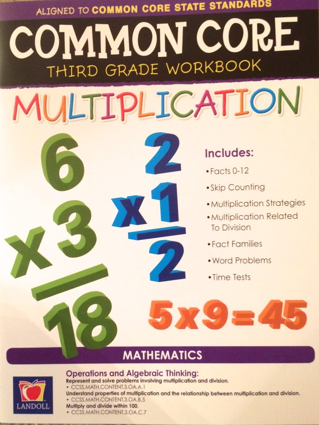 Common Core Multiplication Third Grade Workbook