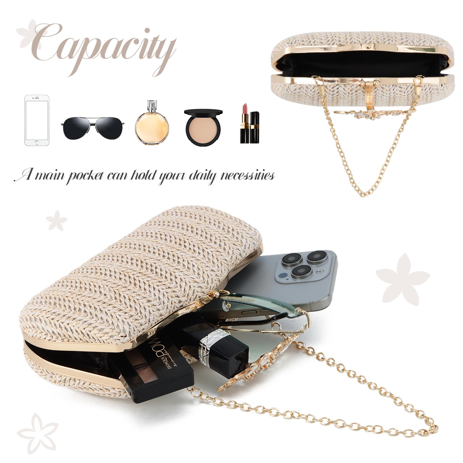 Borse per le Donne Vacanza Pochette Borse Spiaggia Sera Pochette Spalla Cerimonia Nuziale Cocktail Prom Frizioni