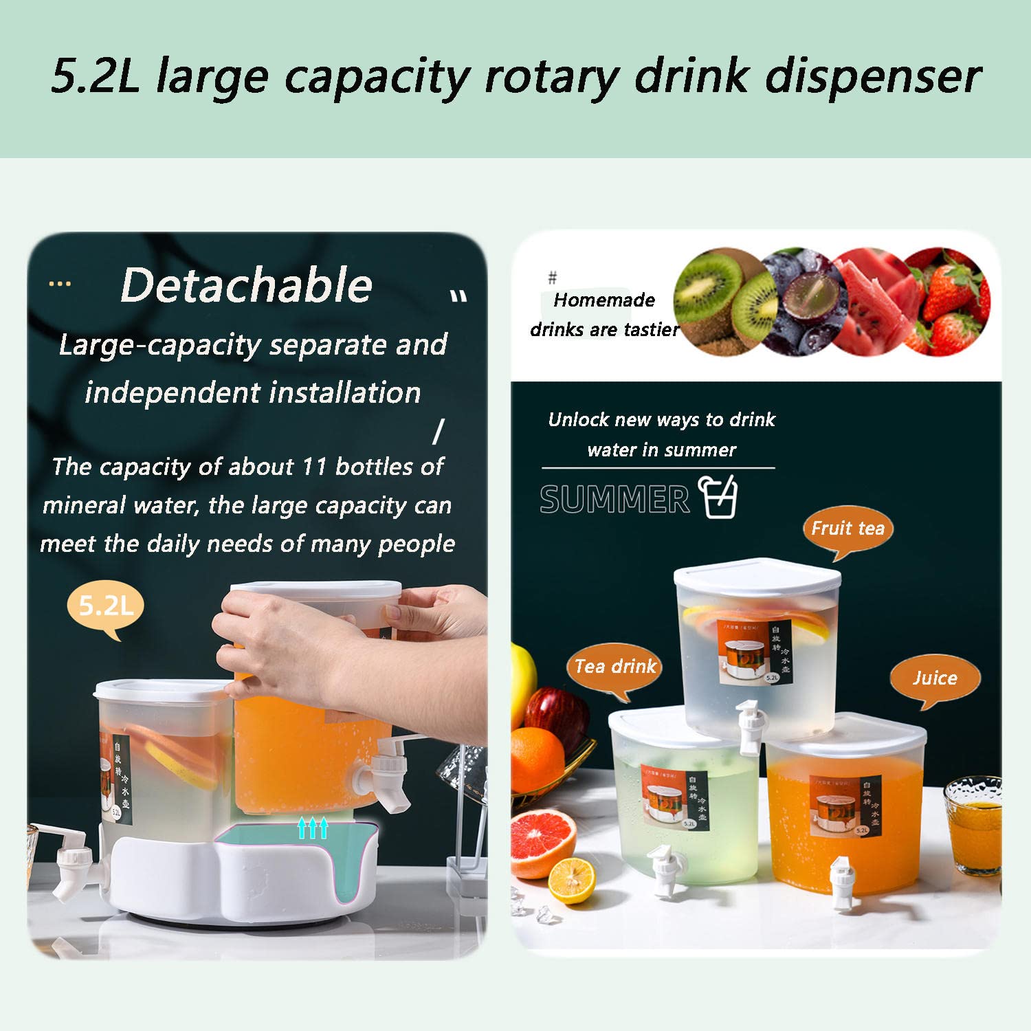 Amazon｜飲料ディスペンサー、プラスチックドリンクディスペンサー、栓