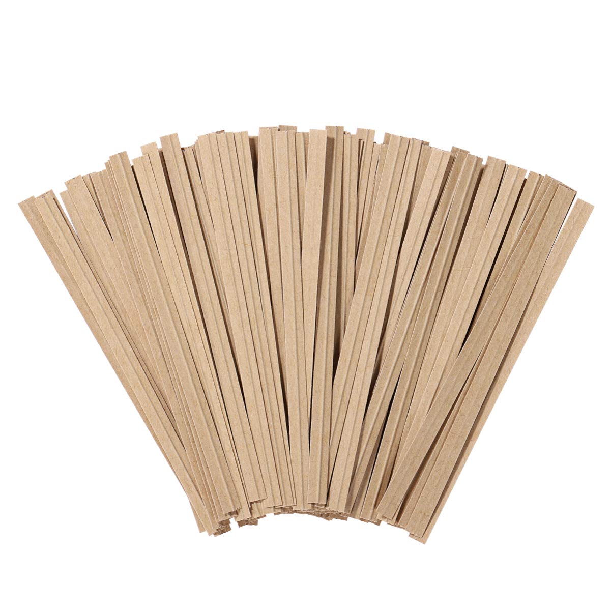 1000Pcs Ties for Bags Ties Kraft 8CM Bag Twists Kraft String for Candy/Cake/Bread Bags Tying and DIY Crafts