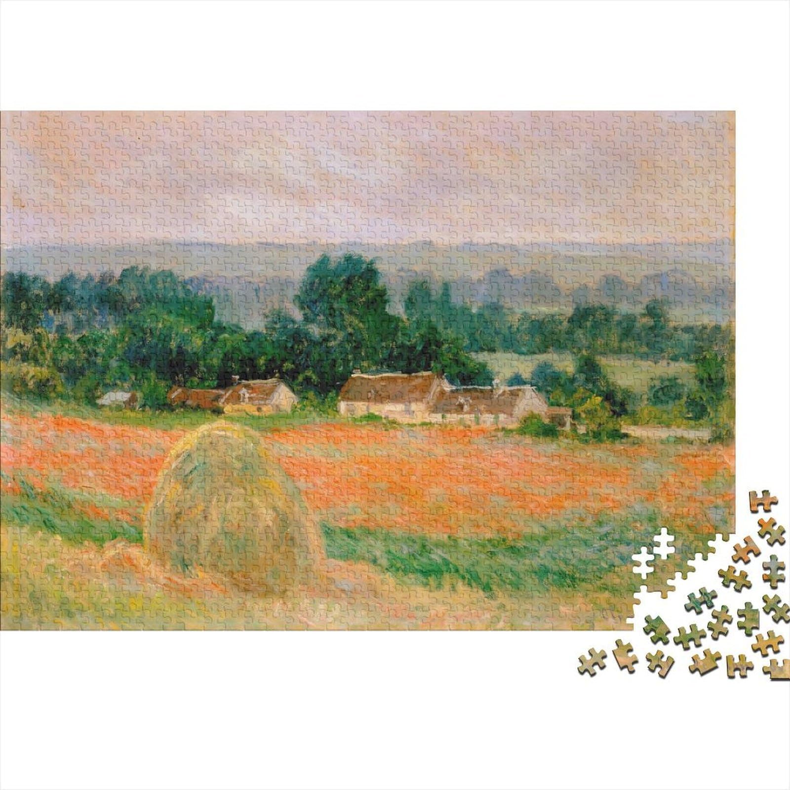 Rural Countryside Landscape 1000 Piece Jigsaw Puzzle Paper for Adults Natural Scenery Relaxation Focus Home Decor 70x50cm/1000pcs