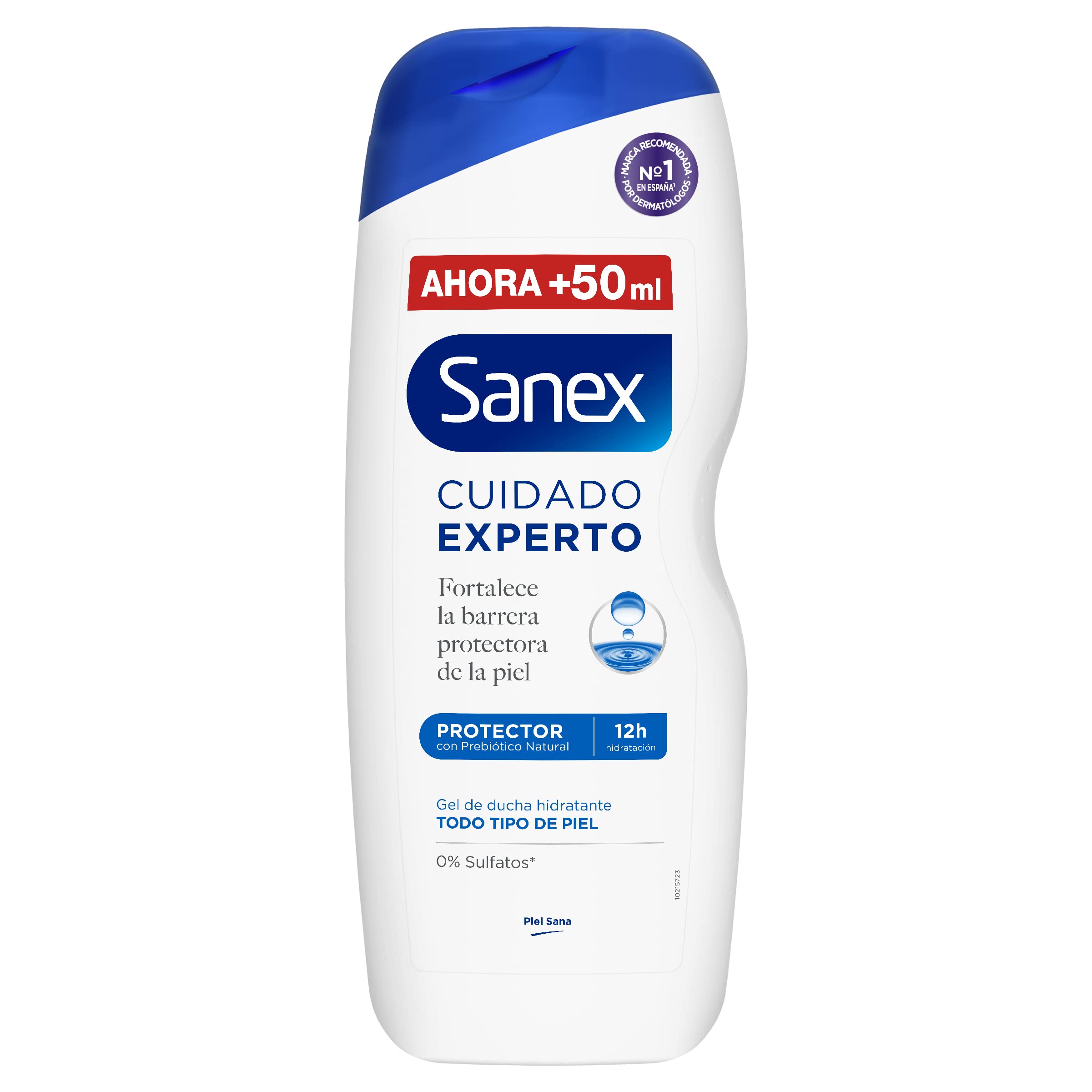 Sanex Duschgel, Expertenpflege, 12 Stück x 600 ml, Duschgel, reinigt sanft, hilft, die Schutzbarriere der Haut zu verbessern, 12H Feuchtigkeit, präbiotischer und postbiotischer Komplex