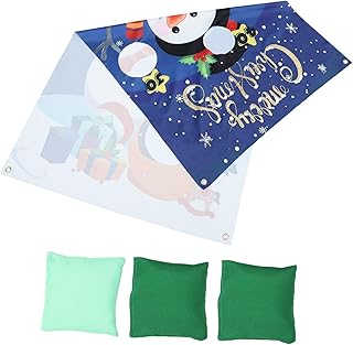 Didiseaon Toys Indoor Bean Bag Toss Game 1 Set Christmas Beanbag Toss Outdoor Bean Bags Outdoor Cornhole Set Indoor Playset Target Toss Game Bean Bag Toss Cornhole Bags