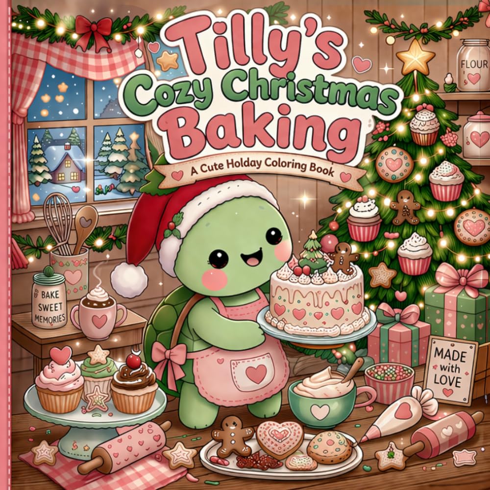 Tilly’s Cozy Christmas Baking: A Cute Holiday Coloring Book