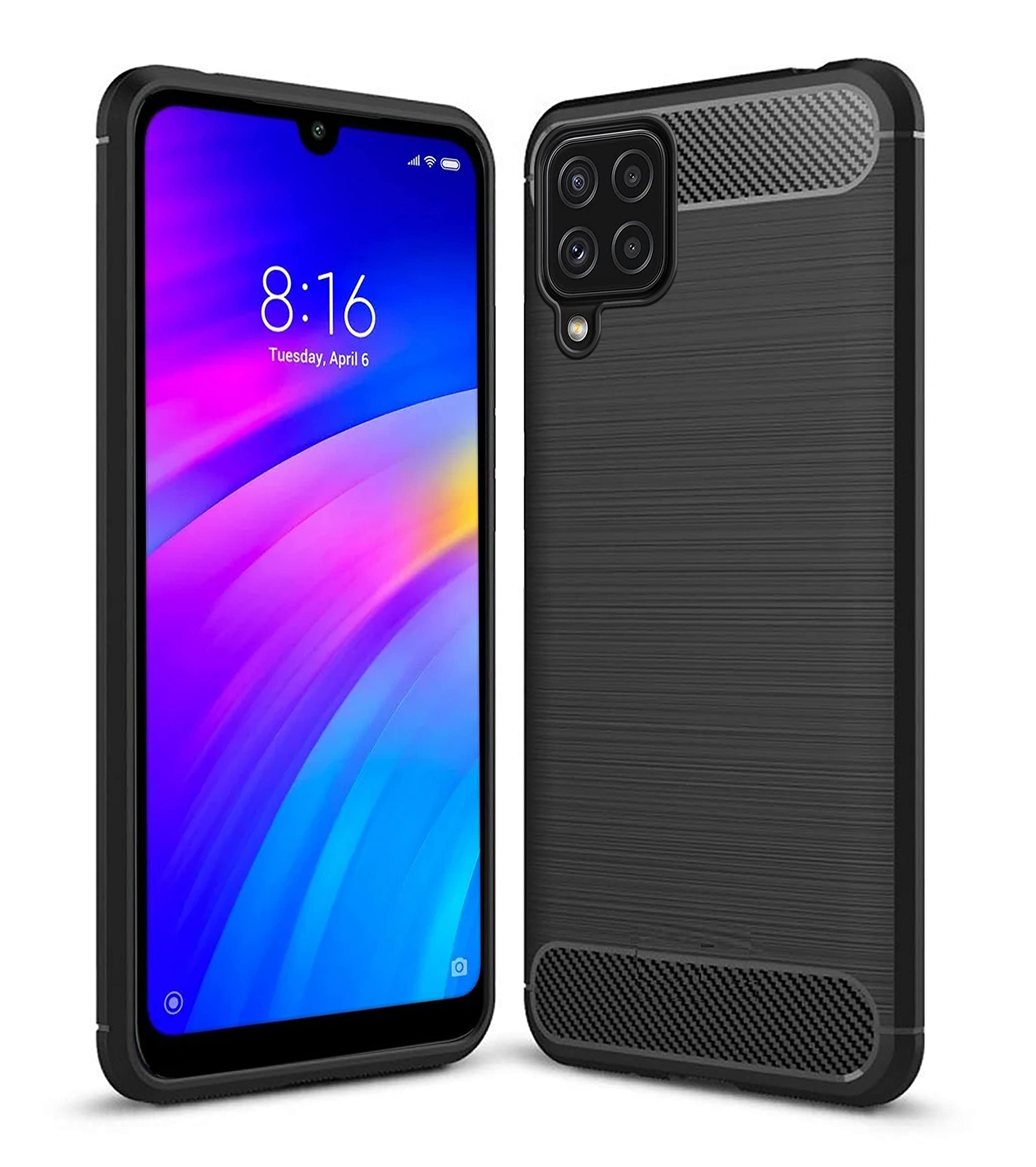 Zapcase Back Cover Case for Samsung Galaxy A22 4G | Compatible for Samsung Galaxy A22 4G Back Cover Case | 360 Degree Protection | Soft and Flexible (TPU | Matte Black)