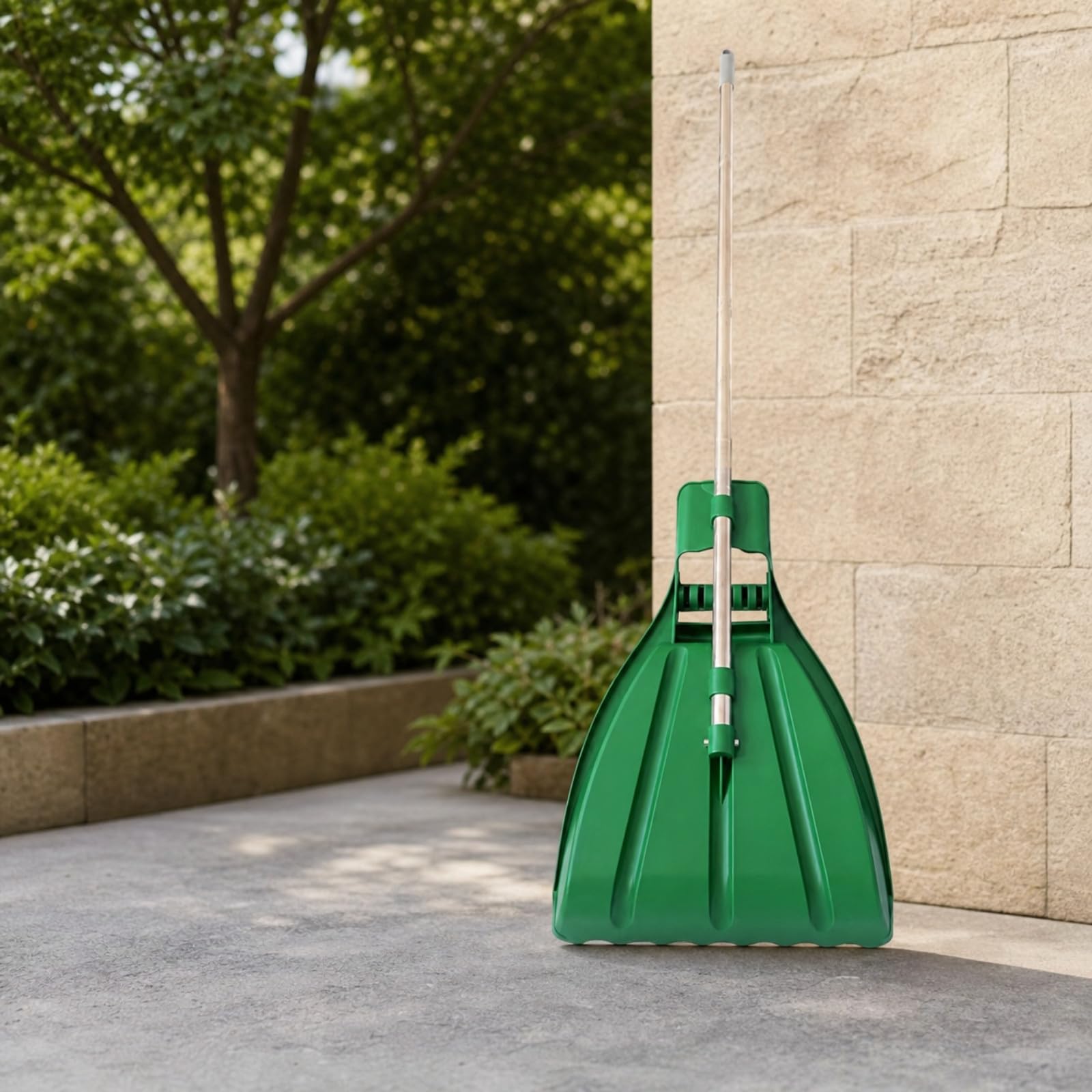 predolo 3 Piezas Rastrillo con Mango lescópico Ergonómico Recogedor Residuos Jardín No Se Obstruye para Césped, Patio, Limpieza Exrior Rápida