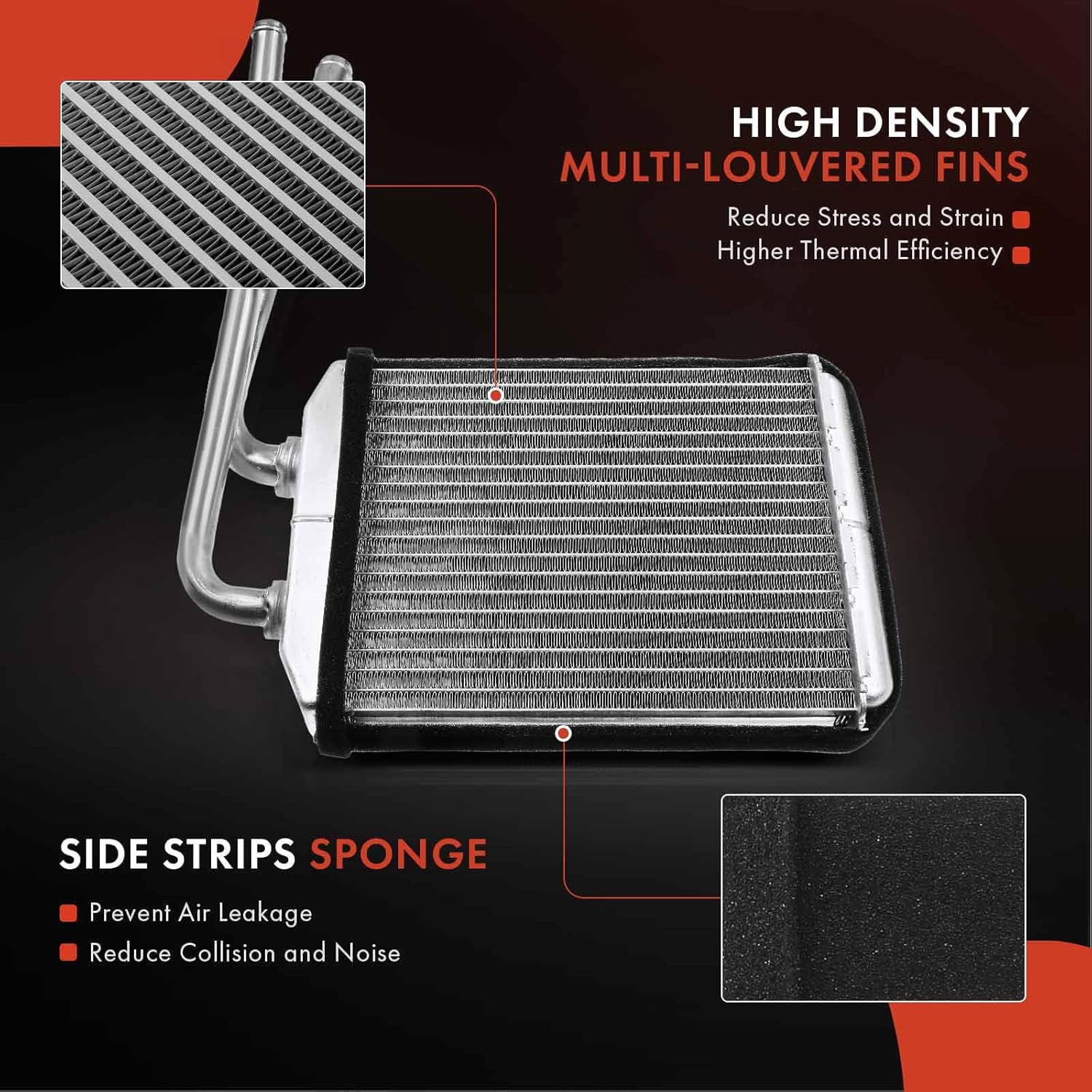 A-Premium Front HVAC Heater Core Compatible with Chevy Impala, Monte Carlo, Venture & Buick Century, Regal & Oldsmobile Intrigue, Silhouette & Pontiac Grand Prix, Montana, Trans Sport