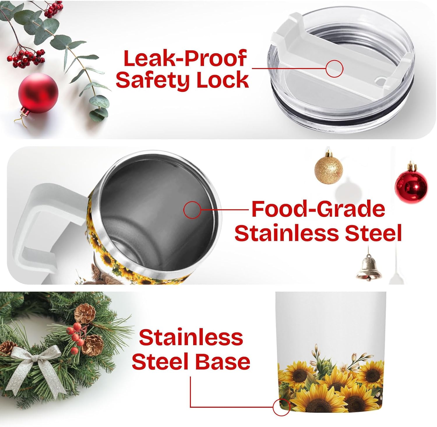 34HD Highland Cow Tumbler 40oz with Handle and Straw, Just A Girl Who Loves Cows Vacuum Insulated Travel Coffee Mug, Heifer Gifts for Girls & Women on Birthday and Mother's Day - Image 4