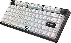 Arbiter Polar 75 - Teclado magnético para jogos - gatilho rápido com SOCD Super Tap, moldura de alumínio CNC, interruptores de efeito Hall Gen 2, botão de volume, RGB, teclas Dye-Sub PBT - Kitsune
