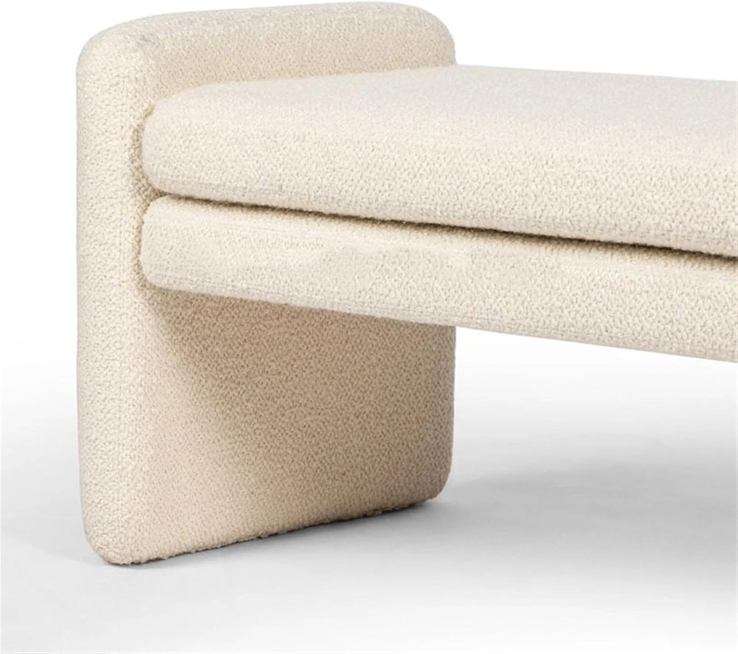 ベッドサイドベンチ シンプルな生地のベッドサイドスツールリビング