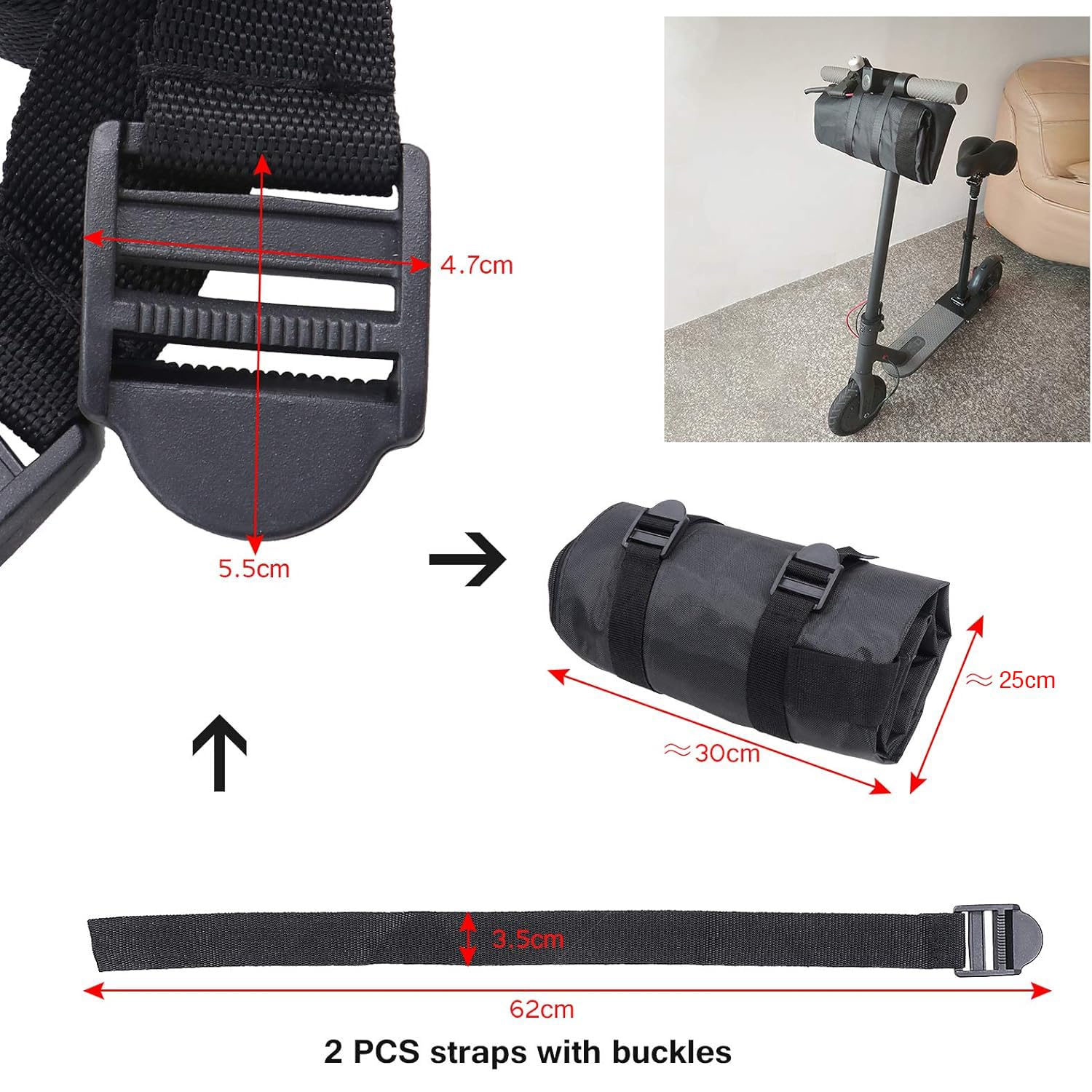 Borsa Trasporto Scooter Pieghevole Yungeln - Impermeabile Per Xiaomi 1S/M365/Pro