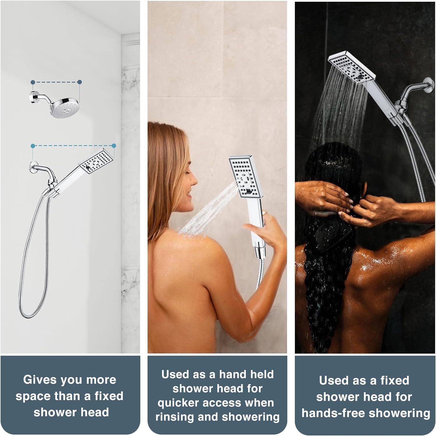 Ducha de mano, flujo ajustable