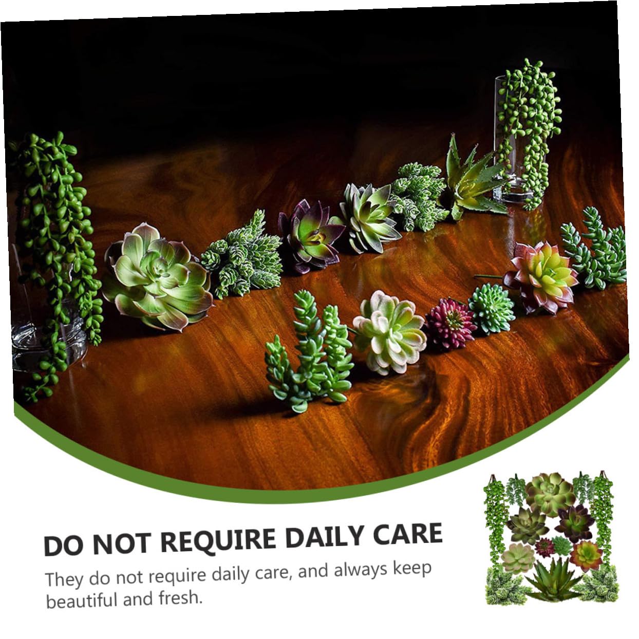 SHINEOFI 14 Fausses Plantes Succulentes Artificielles 3-10 Cm, Décorations Créatives pour Compositions, Accessoires Pratiques pour Micro-Paysage, Plantes en Pot Imitation sans Entretien,