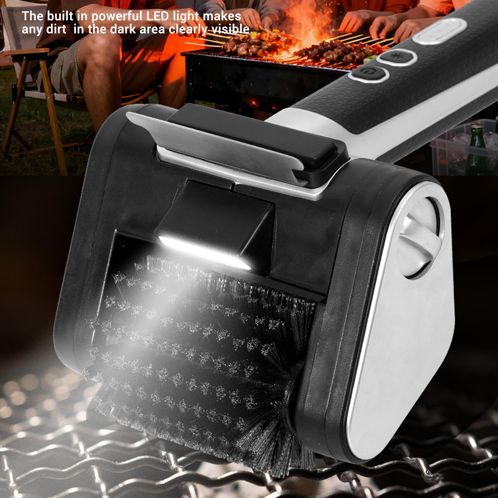 Spazzola Elettrica per Griglia Ricaricabile per Barbecue