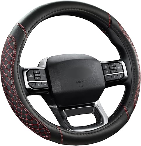 Miniatura 61 de West Llama - Funda para volante de automóvil (negro y morado)