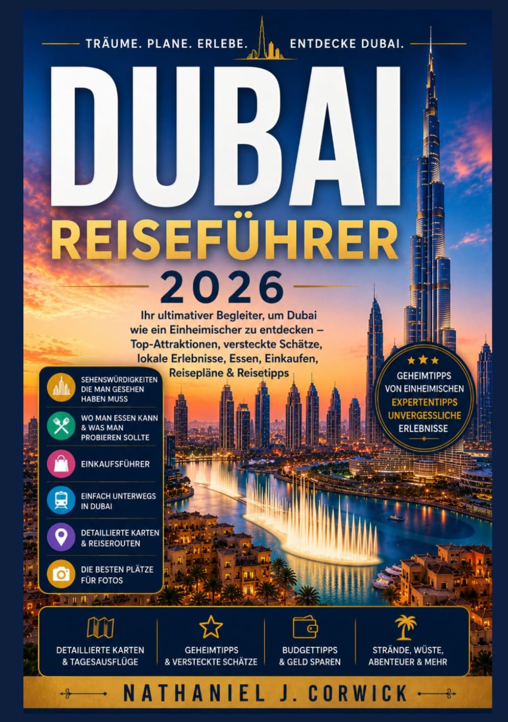 DUBAI REISEFÜHRER 2026: Ein umfassender Begleiter zur Stadt der Superlative – Planung, Kultur, Sehenswürdigkeiten, Kulinarik und unvergessliche Erlebnisse