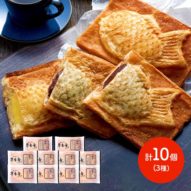 Amazon | 果香音 クロワッサン鯛焼き 3種セット (計10個 つぶあん ×4
