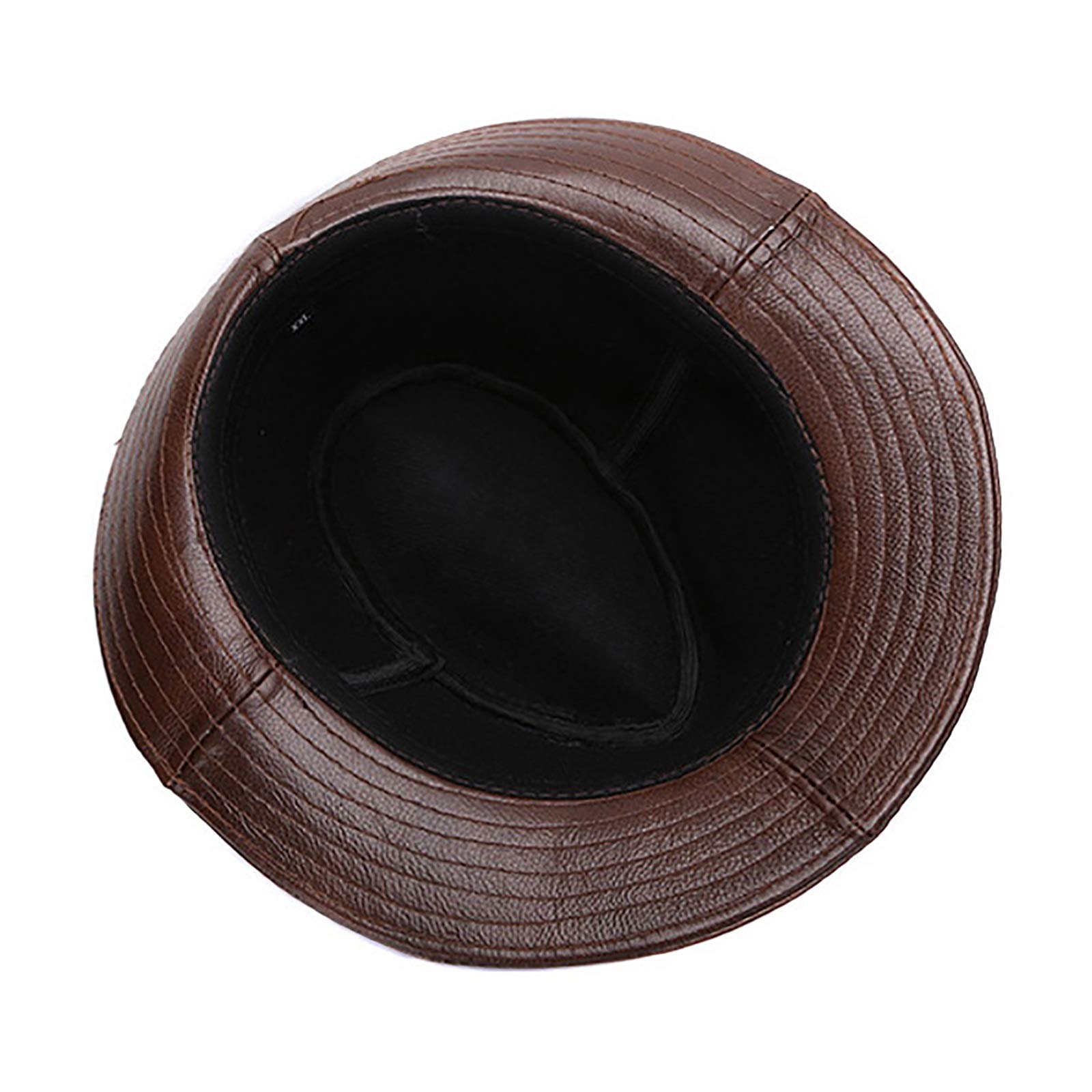 Sombreros de invierno, piel de oveja de los hombres jazz tapa de cuero corto tope top sombrero fiesta jugador vendia fedoras sombreros