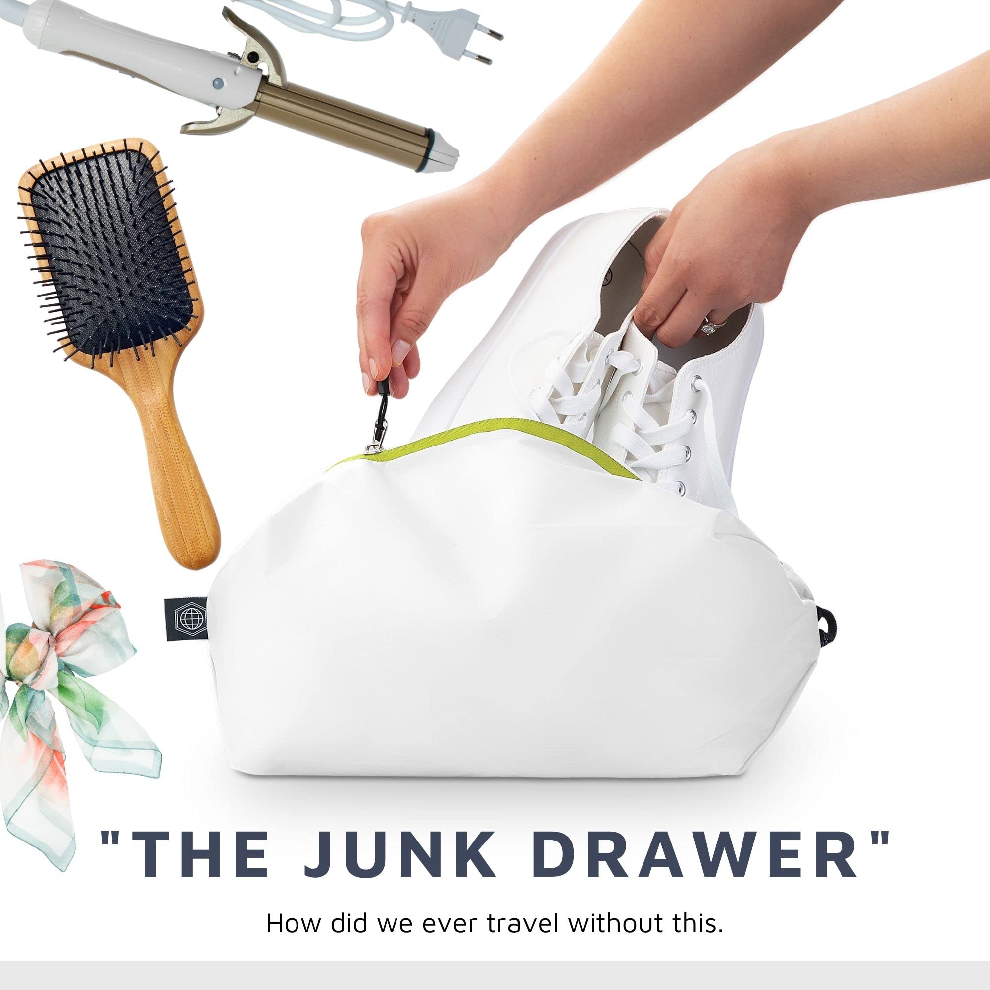 TRIPPED Travel Gear - Cubos de embalaje grandes para viajes, cubos de compresión extragrandes, organizadores de equipaje, juego de 7 piezas, ultraligeros, expandibles/bolsas de compresión para ropa de