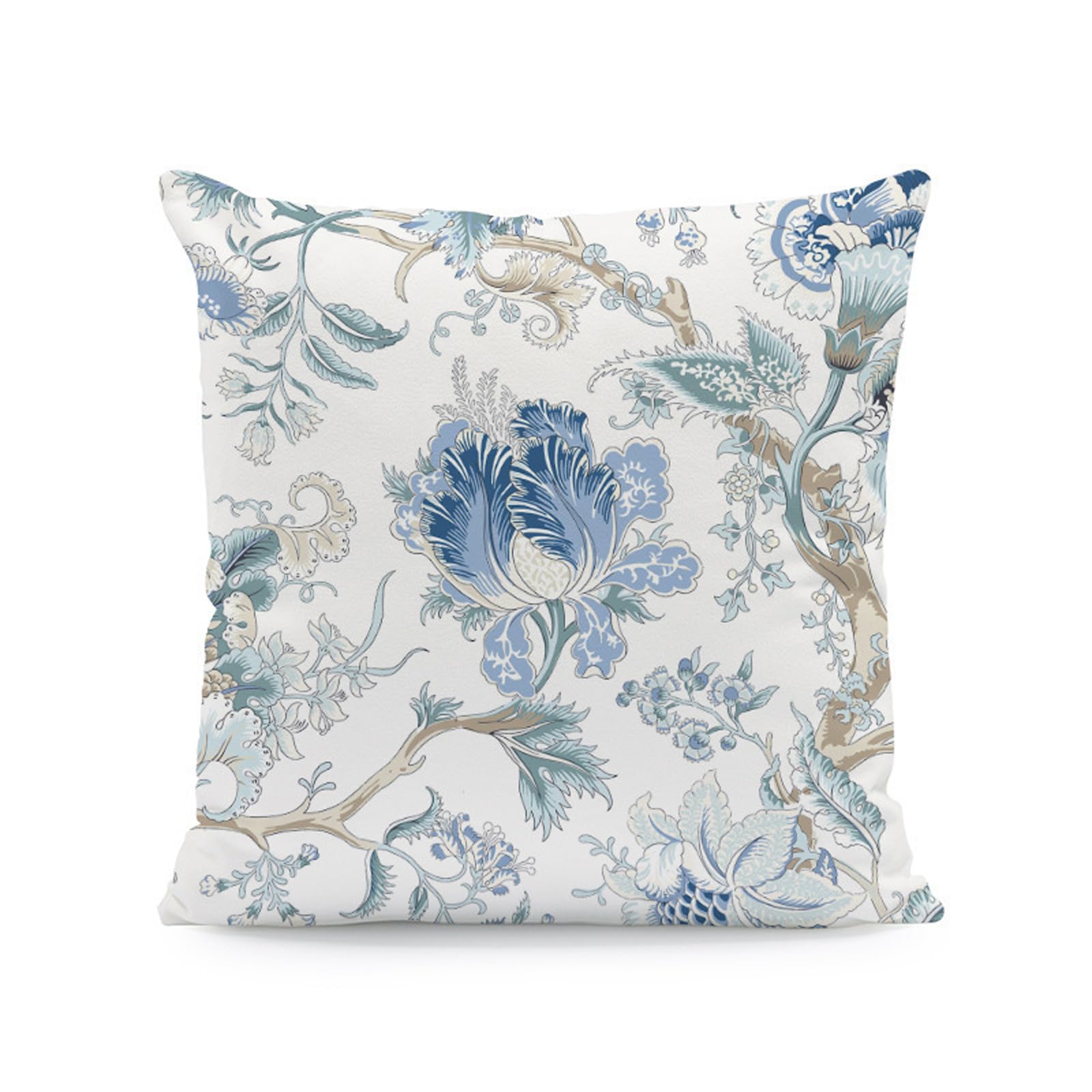ZEPFJHE Decorative Pillow Cover 45 Cm Polyester Cushion Cover with Printed Front for Sofa Living Room Bedroom Accent Sofa Seating Accent