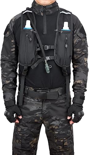 Miniatura 4 de ATBP Chaleco de hidratación para correr, mochila táctica de 3 litros, bolsa de mochila para ciclismo, maratón, senderismo, mochila para hombres y