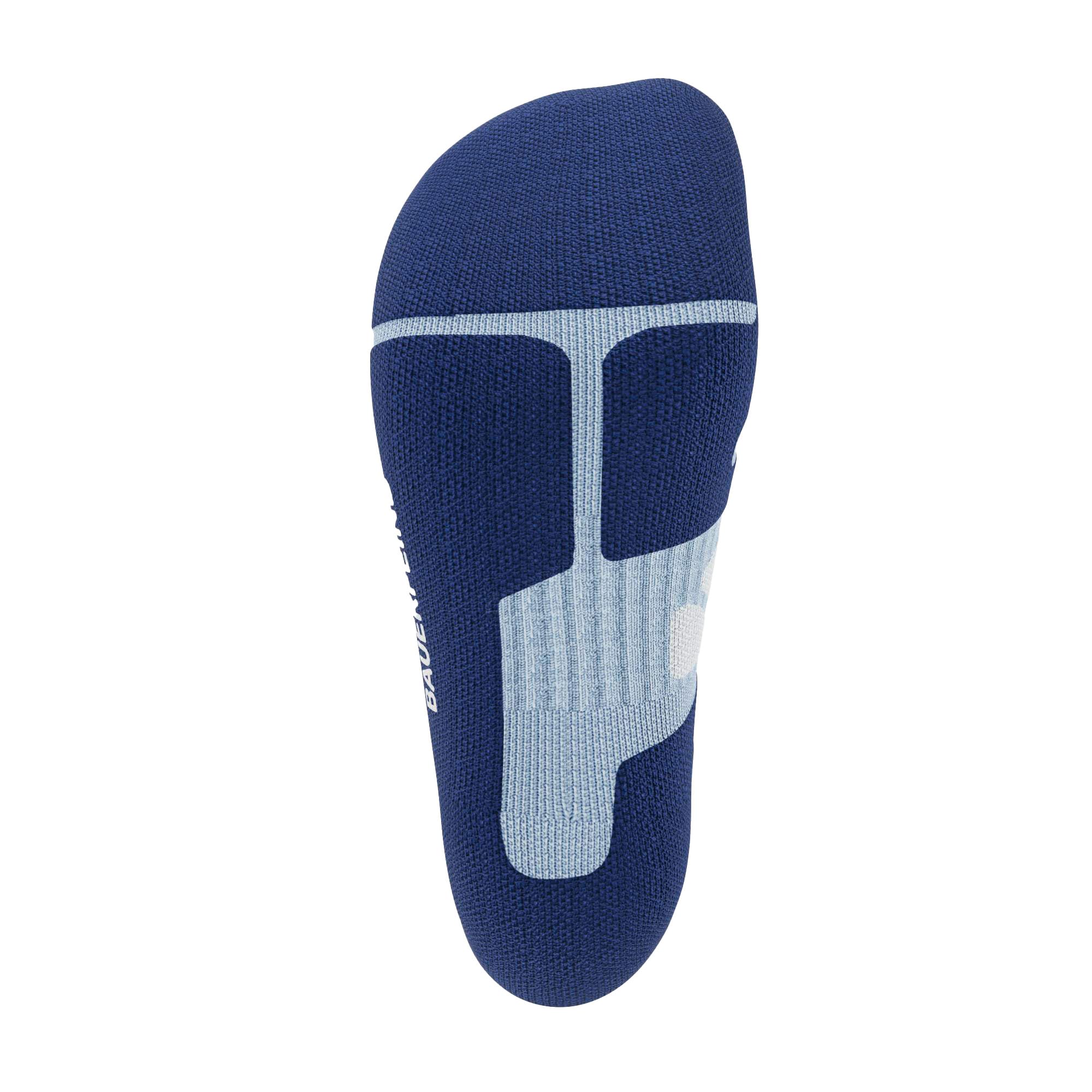 Bauerfeind Skarpety trekkingowe Outdoor Performance Mid Cut Socks" do aktywności na świeżym powietrzu, takich jak wędrówki (trekking, wędrówka), 1 para skarpet sportowych z wełny (Merino), niebieski