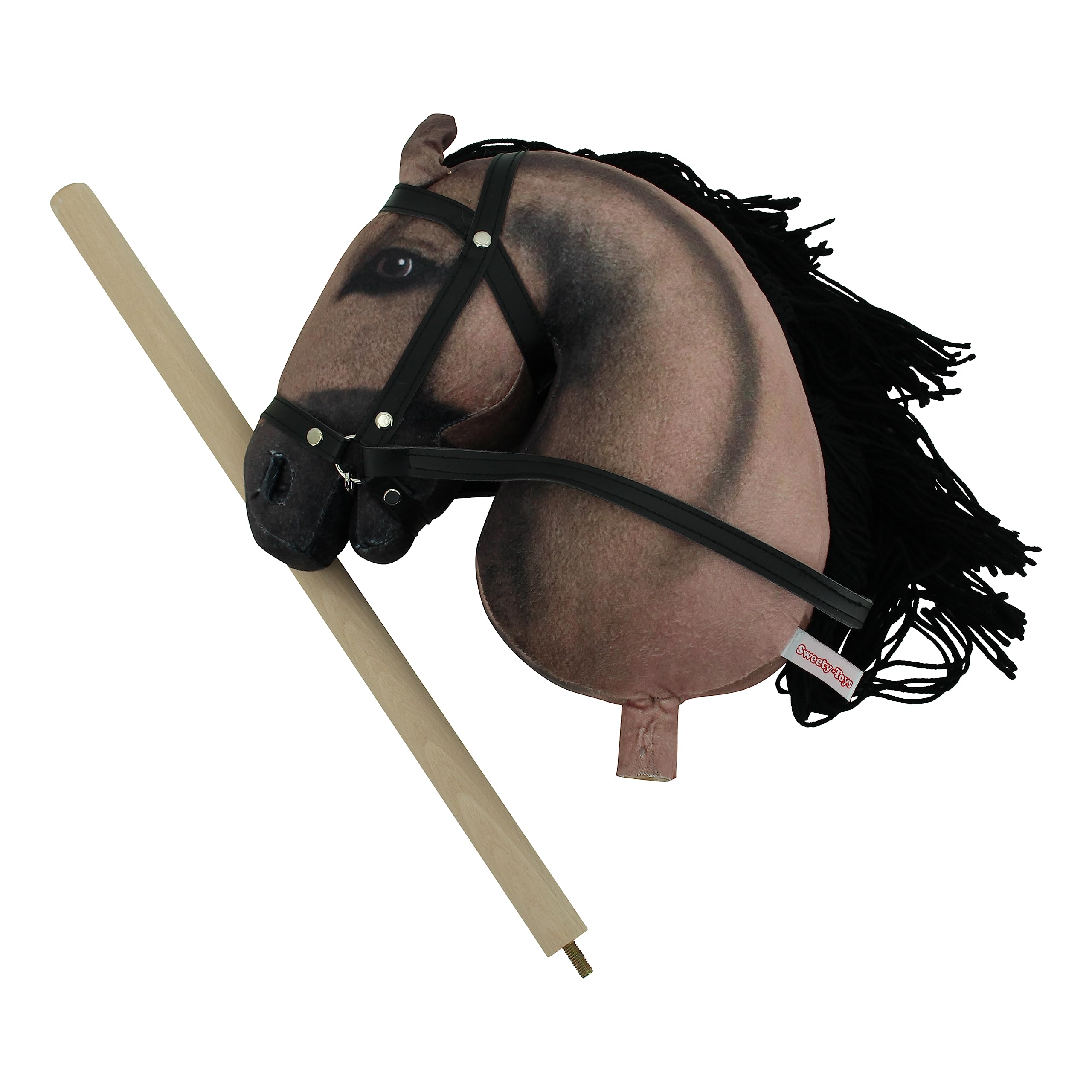 Sweety Toys Hobbyhorse Steckenpferd geeigent für Hobbyhorsing (Dunkelbraun)