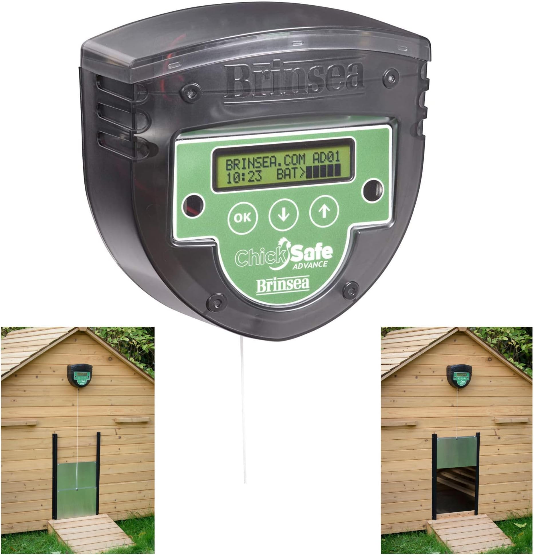 ChickSafe Eco Automatic Chicken Coop Door Opener and Door