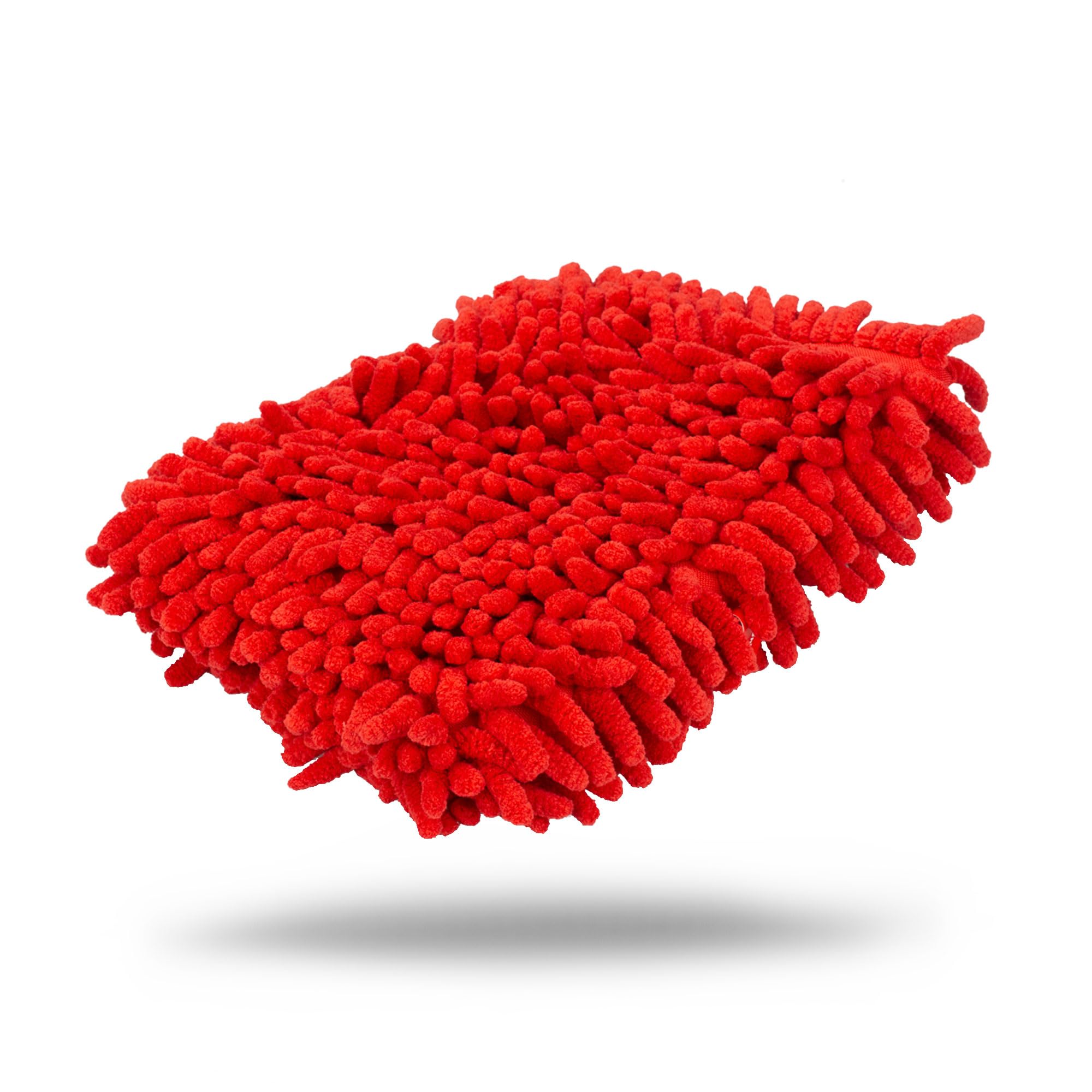 Maxshine Universal Red Chenille Microfiber Wash Pad – Professional High-Efficiency Wash Mitt for Cars, SUVs, Trucks, Boats & RVs – Premium Auto Detailing Accessory