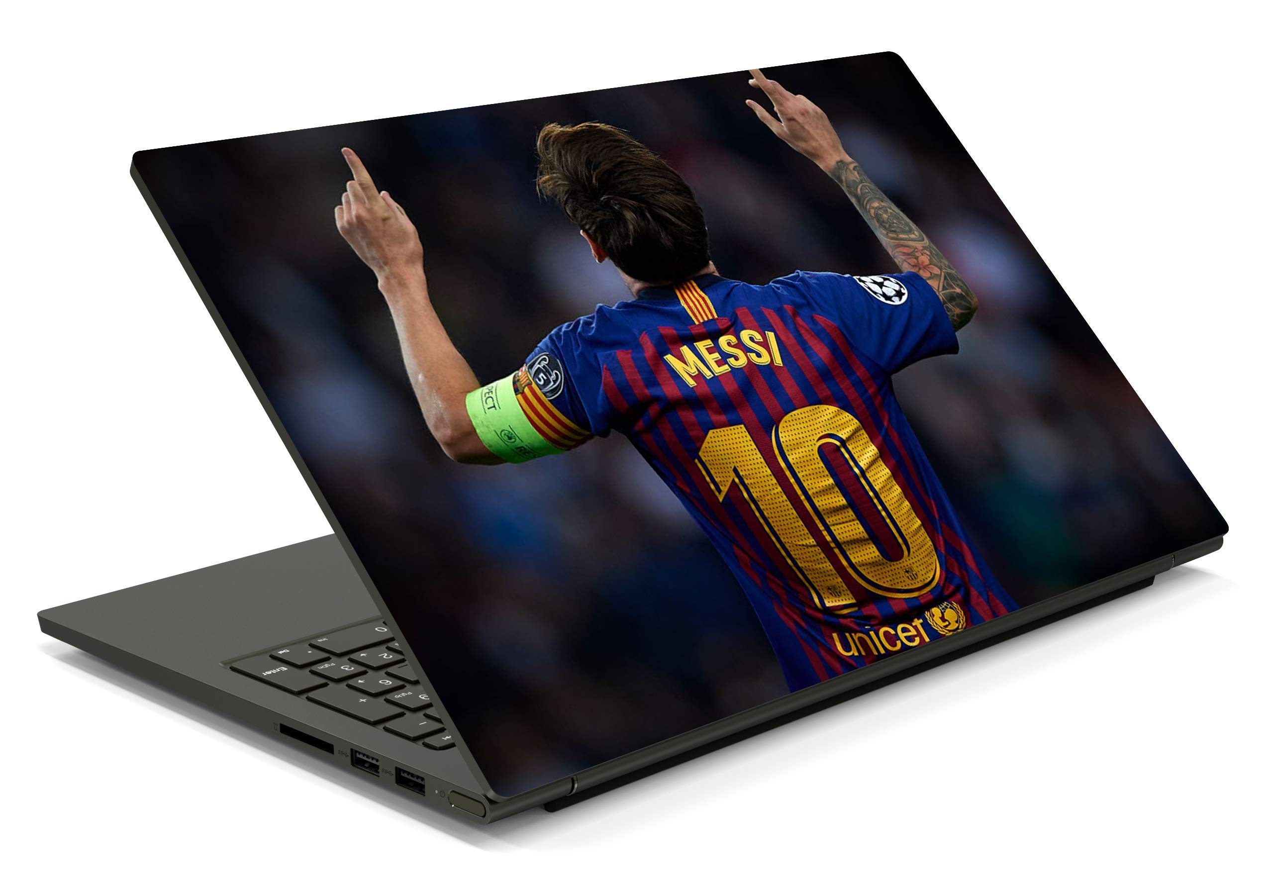 ISEE 360® Laptop Skin Cover Laminated Leo Messi 10 Stickers and Free Track pad Skin Girls Boys Kids Students Office Vinyl Printed Multicolored HD Quality Sticker 15.6 Inches 1 (B08PNWHDTV) Amazon Price History, Amazon Price Tracker