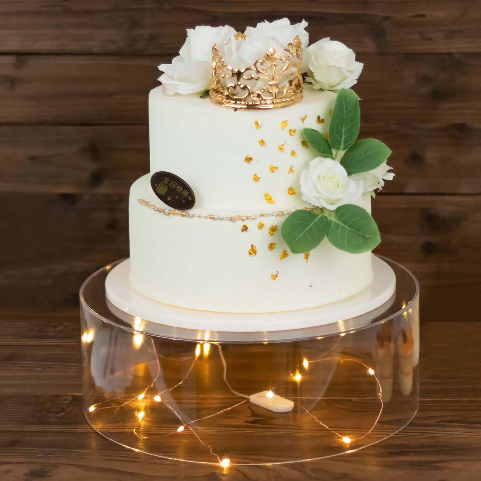 Efavormart 14 Round Clear Acrylic Cake Stand