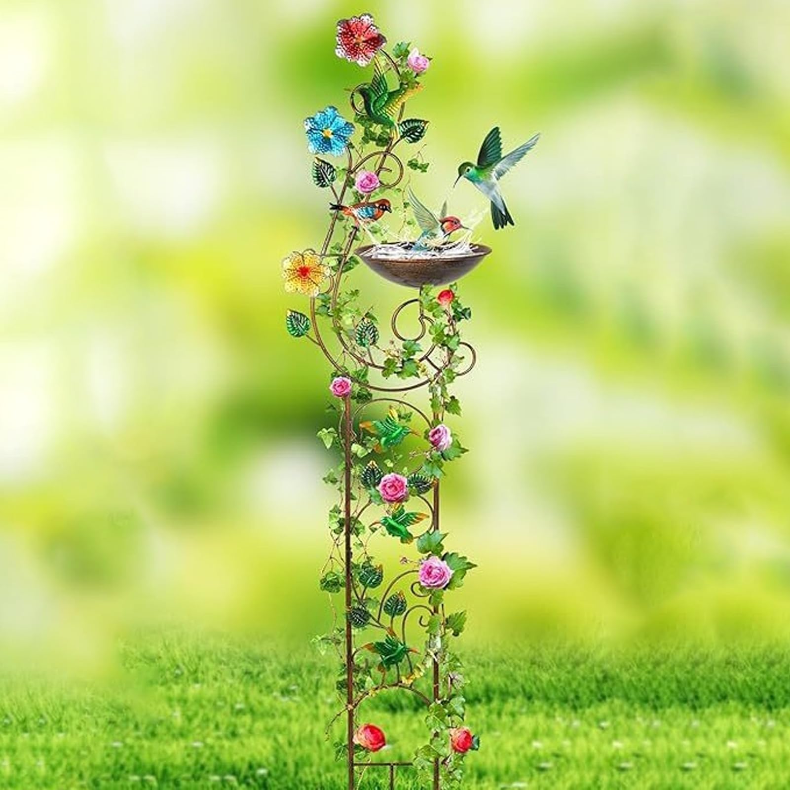 Vasca da bagno per uccelli Abbeveratoio Ad Acqua Artistico E Decorativo