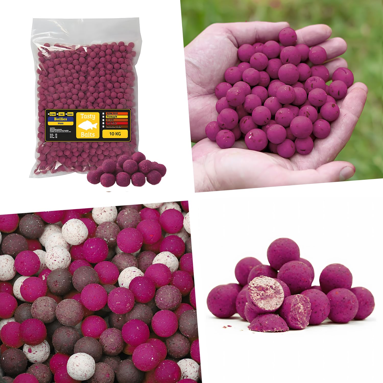 Tasty Baits Mulberry Magic - Boilie - 20mm - 10kg