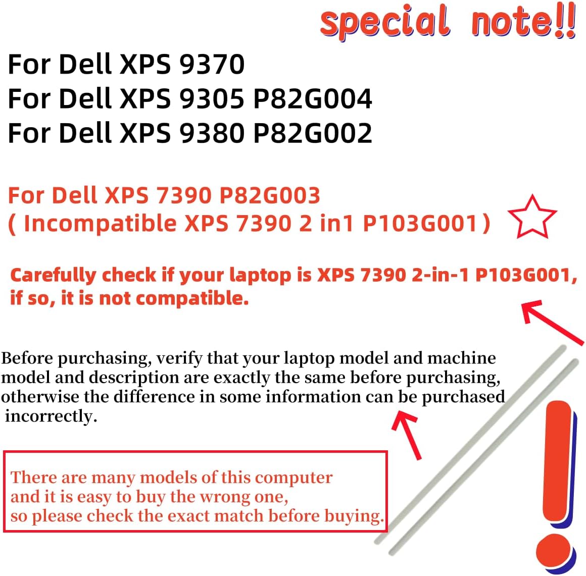 Laptop Rubber Feet Strips for DELL XPS 7390 9305 9370 9380