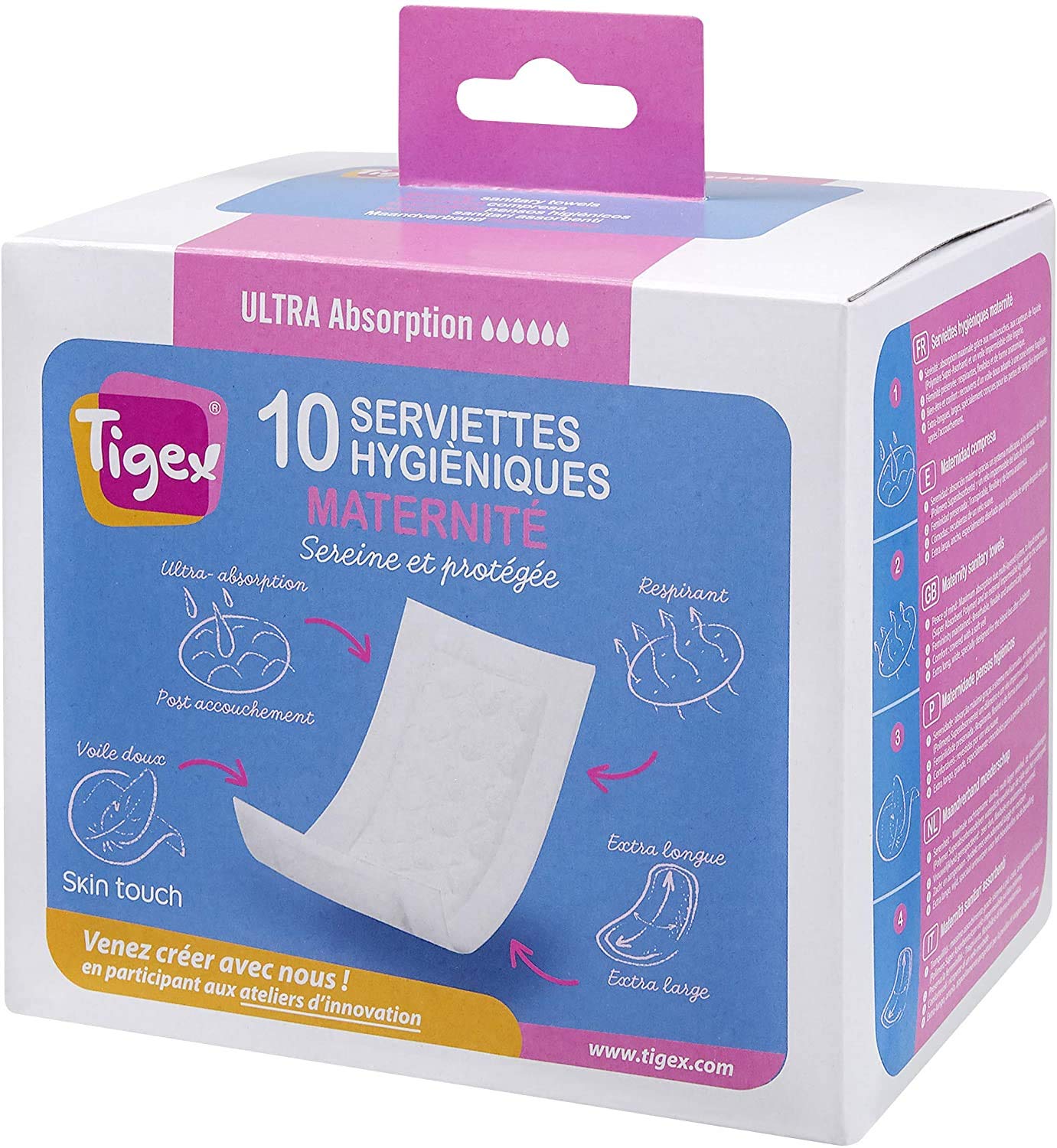 Tigex 10 Hygienic Maternity Towels