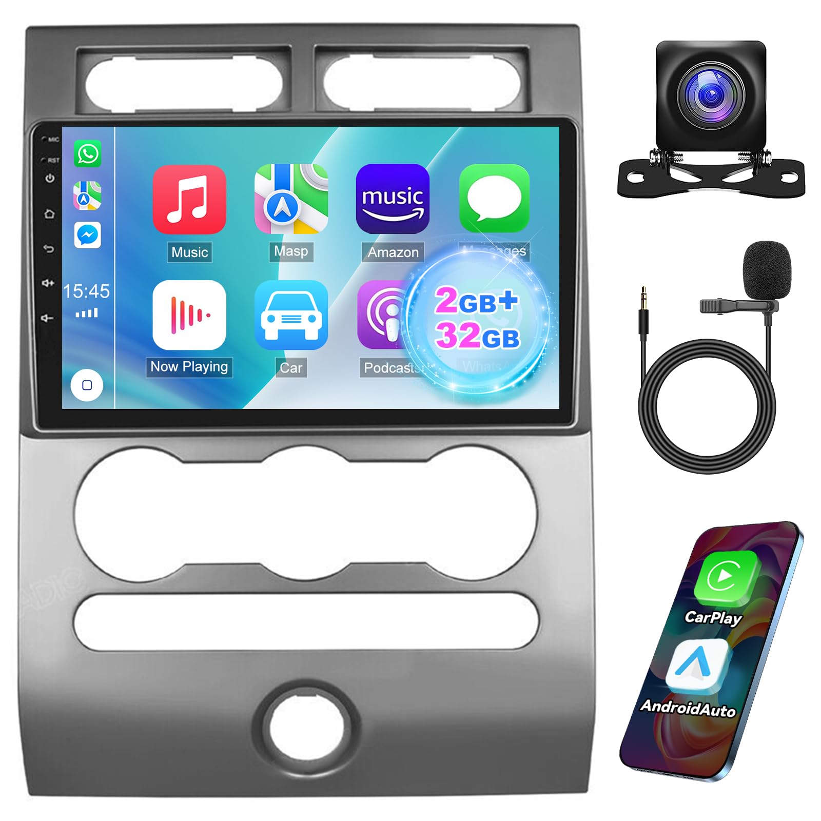 Amazon.com: EWLSAC Android 13.0 Double Din Car Stereo for Ford