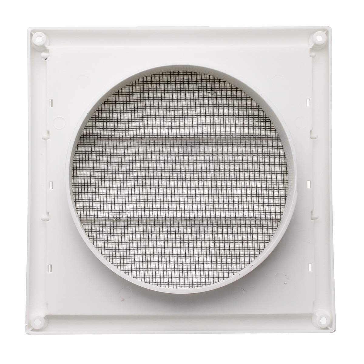 Griglia di ventilazione a parete in plastica | Bianco 200x200x40mm 6 pollici 150mm: Bagno Cucina Idroponica Riscaldamento Raffreddamento