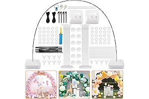 RUBFAC Balloon Arch Kit with 12 Sticks, Reusable, for Birthdays, Baby Showers, and Weddings