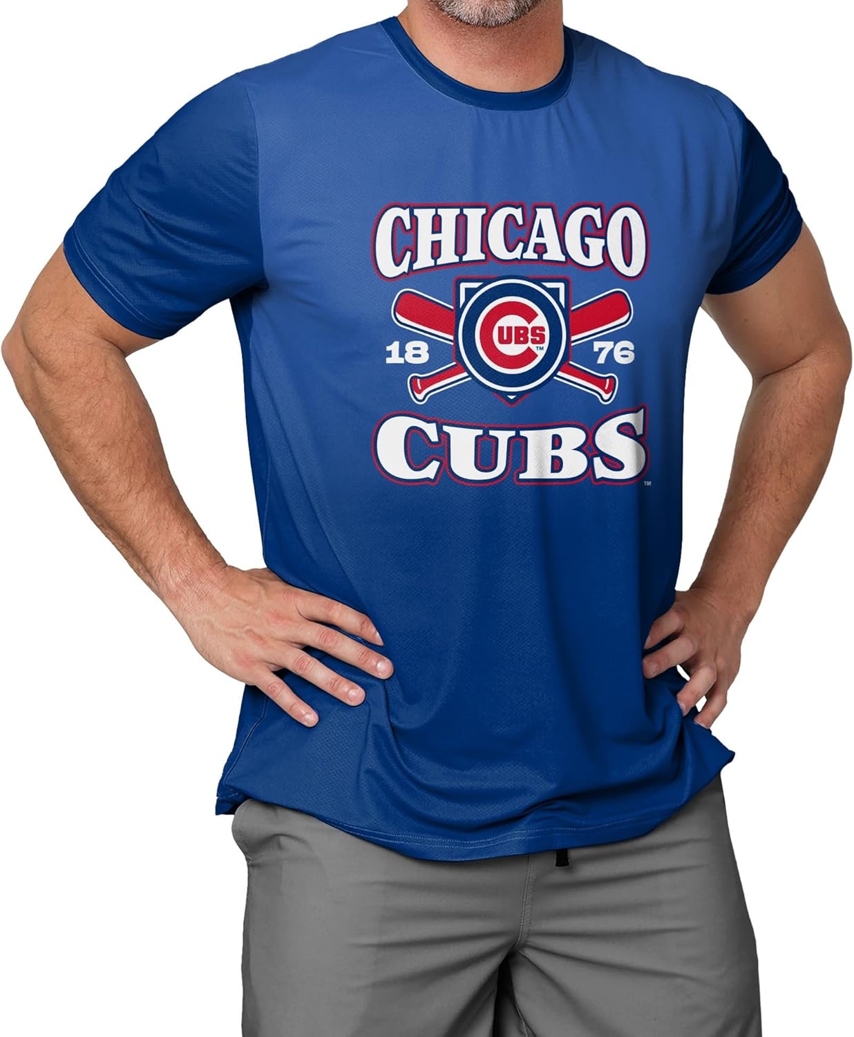 FOCO MLB Men's Official Home Plate Established Premier Performance Gradient T-Shirt