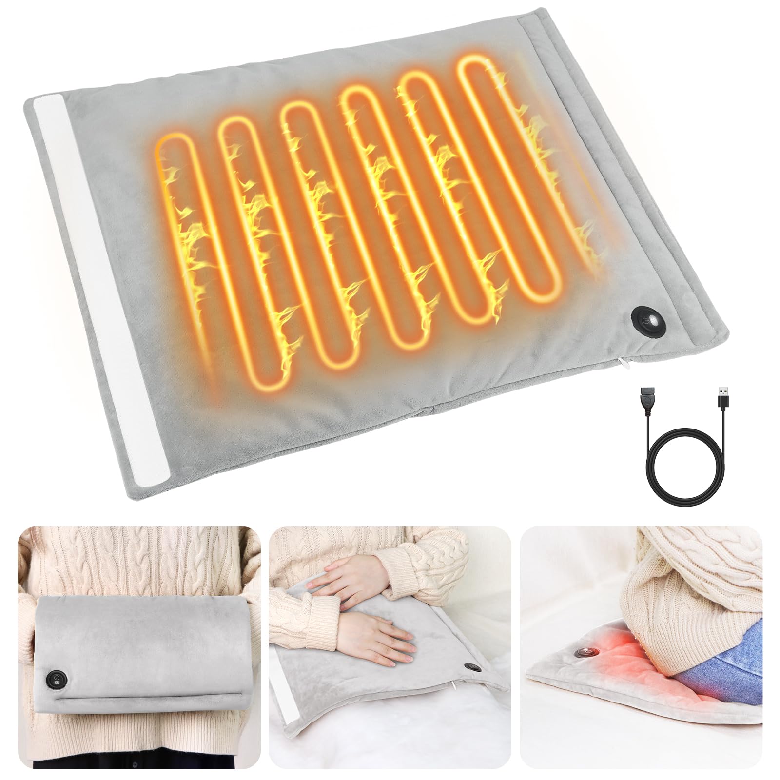 Amazon | Boweer ホットマット USB給電式43cmx33cm 5秒速暖 両面発熱