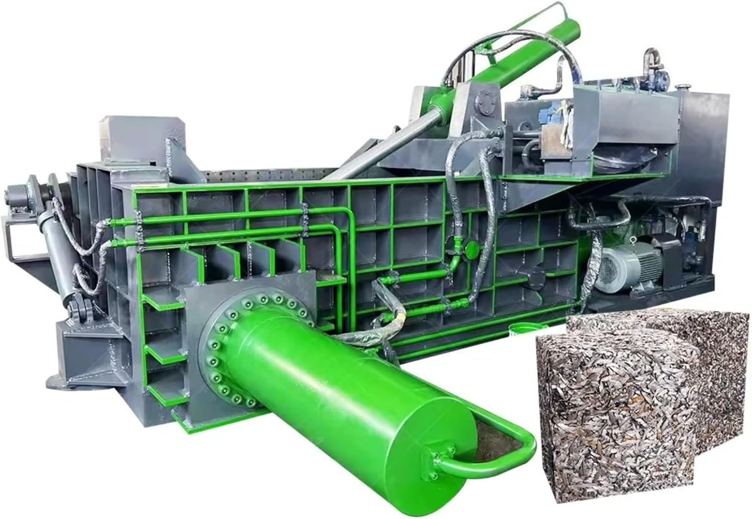 Horizontal Press Baler High-Productivity Hydraulic Baler with Fast Bale Ejec Industrial Hydraulic Baler PLC Touch Screen & Adjustable for Packaging Textiles Aluminum Cans & Mixed Recyclables