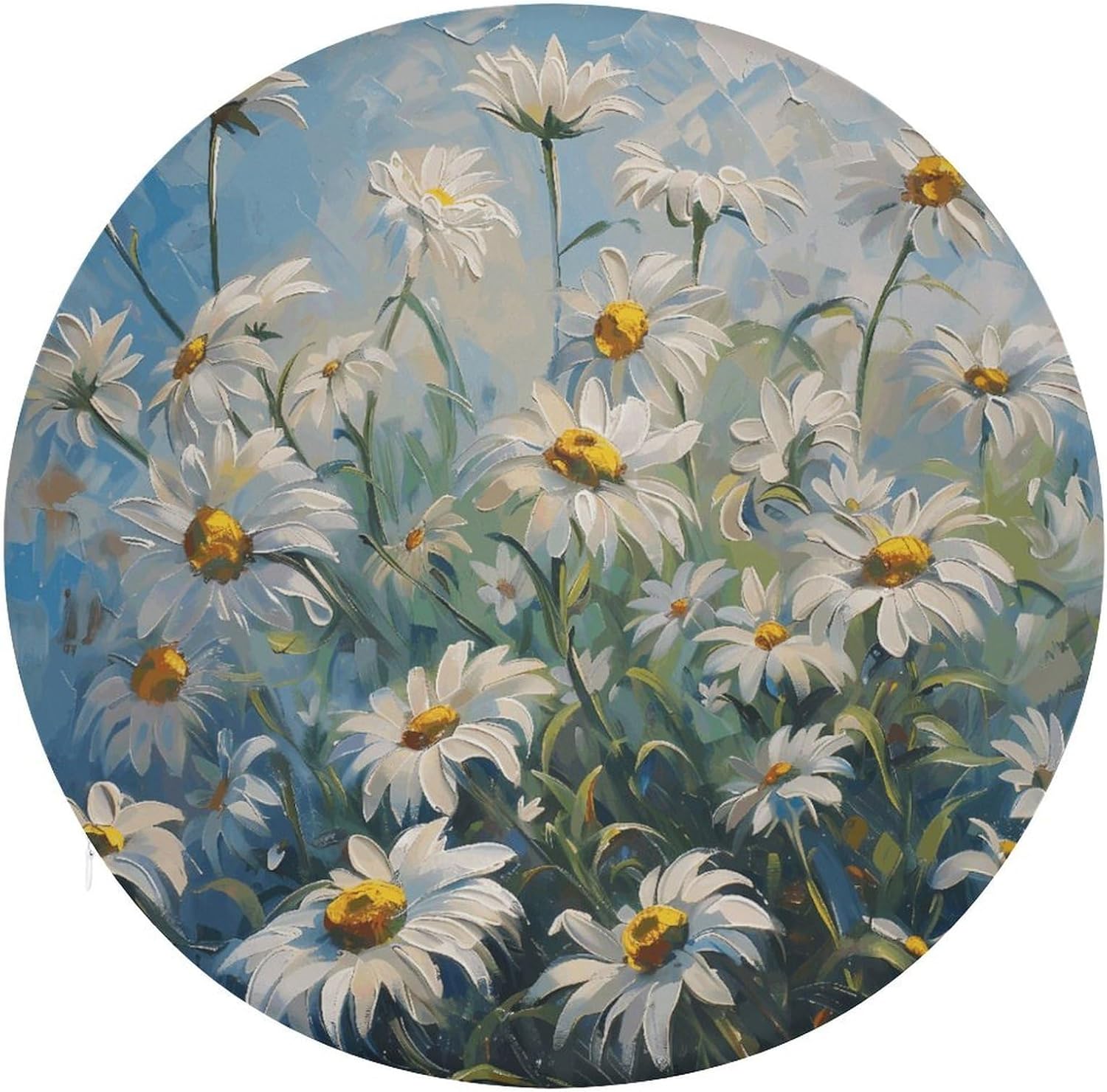 Floral Flowers Daisies Chair Cushions Floor Pillow Chair Pad