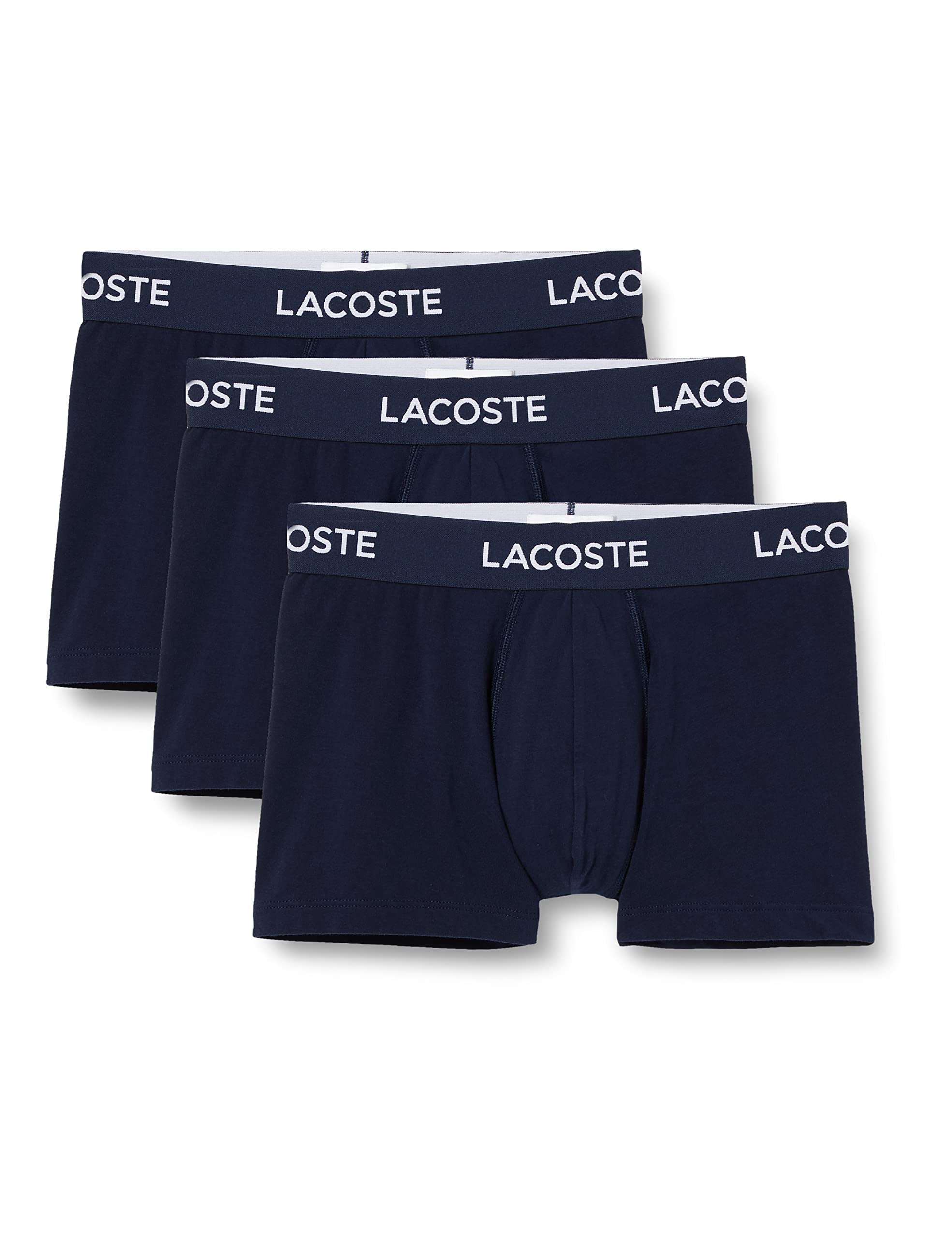 Lacoste Boxer Intimo (Pacco da 3) Uomo M Navy Blue