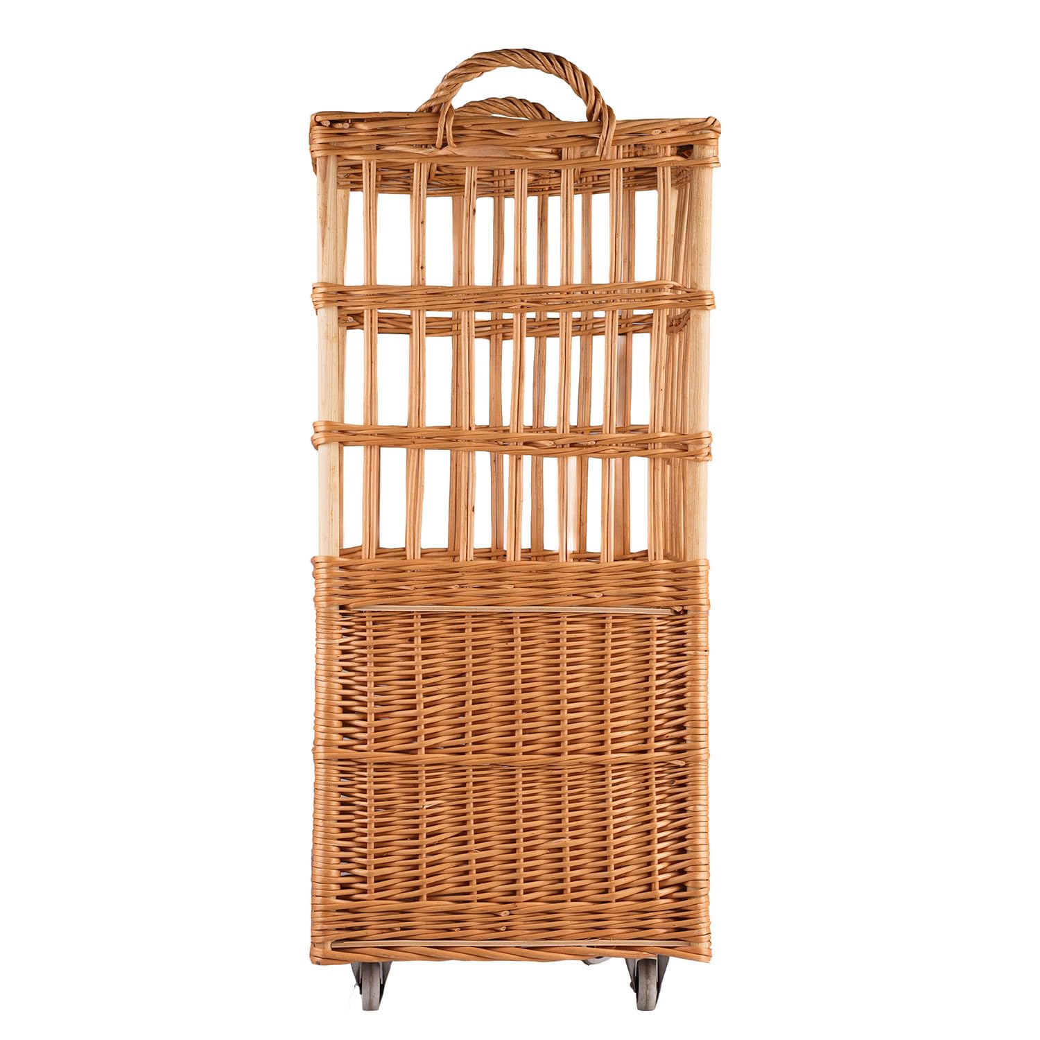 e-wicker24 Panier à baguette en osier 46 x 40 cm Hauteur 90 cm